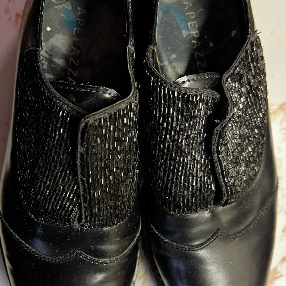 Apepazza leather shoes with pearls